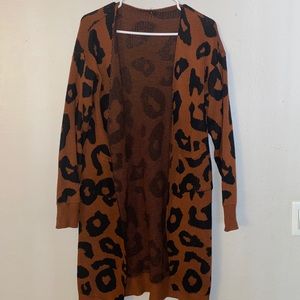 Cheetah Print Cardigan